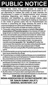 Physiotherapy Public Notice